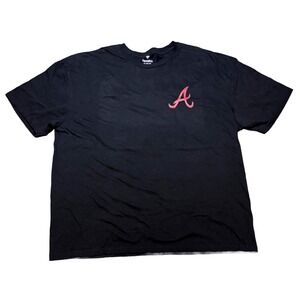 Fanatics Atlanta Braves T-Shirt Mens 2XL Black‎ Let's Go Braves Tee